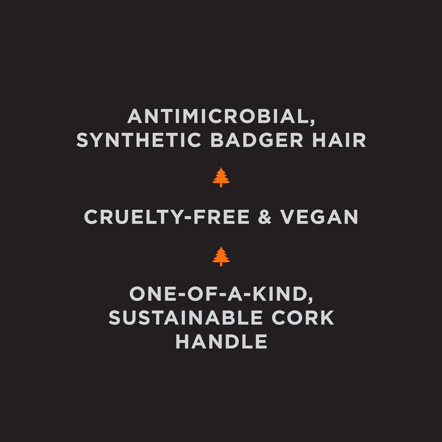 Sustainable Cork Handle Shave Brush - Premium Synthetic Hair | Eco-Friendly Design