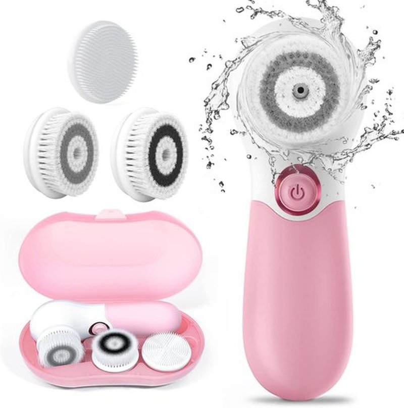 Face Brush Electric Face Cleansing Brush Skin Cleansing Face Scrubber with 3 Brush Heads TOUCHBeauty Spin Brush for Deep Cleansing Exfoliation, Facial Cleanser Brush for Massaging