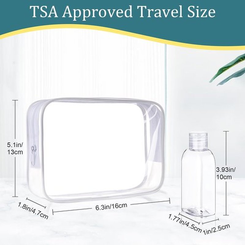 Cosywell Travel Shampoo Bottles 4pcs 3.4oz TSA Approved Travel Bottles for Toiletries Travel Size Bottles Leak Proof Empty Lotion Containers with Flip Cap Small Plastic Squeeze Bottles