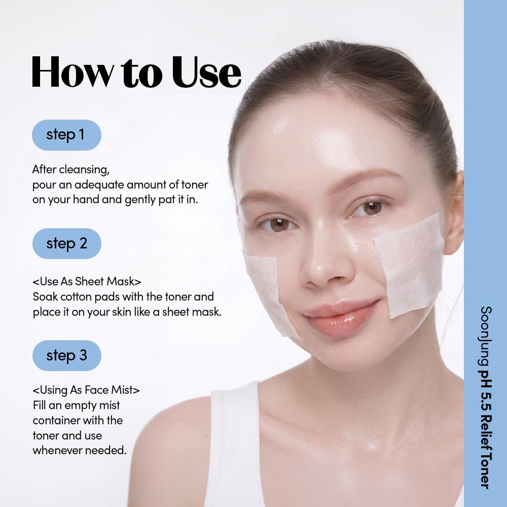 ETUDE SoonJung Skincare Set pH 5.5 Relief Toner (11.83 Fl. oz) & 10‑Free Moist Emulsion (5.07 Fl. oz) with Mini Set, Face Moisturizer for Sensitive Skin, Soothing Korean Skincare Gift (4‑Piece)
