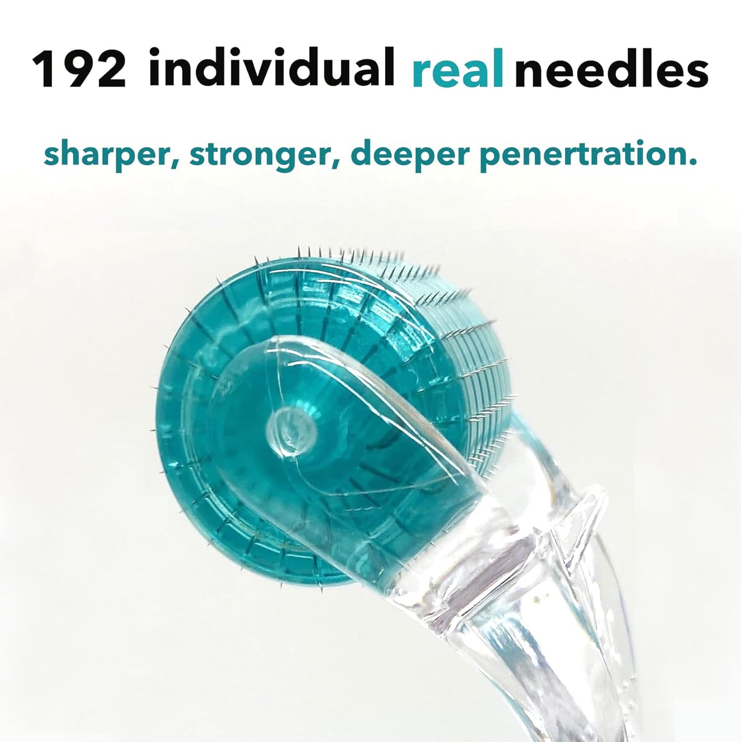 NNBHH Derma Roller, 192 Titanium Microneedles for Face, Body and Scalp - Microneedling Roller for Men and Women - Skin care tools