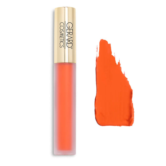 Gerard Cosmetics HydraMatte Liquid Lipstick Mercury Rising, Orange Red Lipstick with Matte Finish, Long Lasting and Non Drying, Super Pigmented Fully Opaque Lip Color
