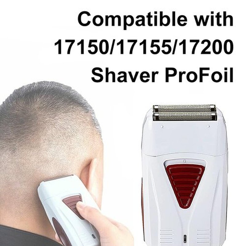 2 Packs White Pro Shaver Replacement Foil with Cutter Bar Assembly Compatible with andis 17150/17155/17200 Shaver ProFoil Lithium Replacement Golden