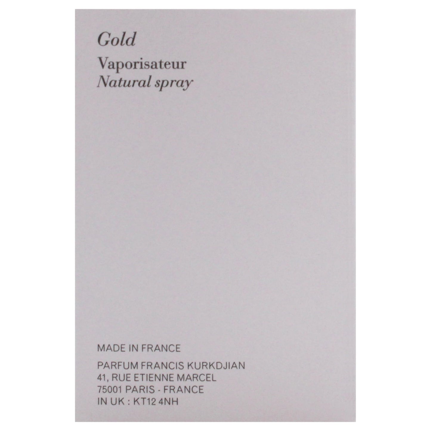 Maison Francis Kurkdjian Gentle Fluidity Gold, 2.4 Fl Oz