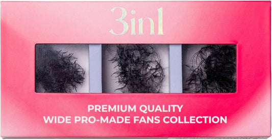 LLBA Promade Mix 750 Fans | Handmade Volume Eyelashes | Multi Selections From 5D To 12D | C CC D Curl | Thickness 0.03~0.1 mm | 9-18mm Length | Long Lasting | Easy Application 8D-0.05 D 9-10-11mm