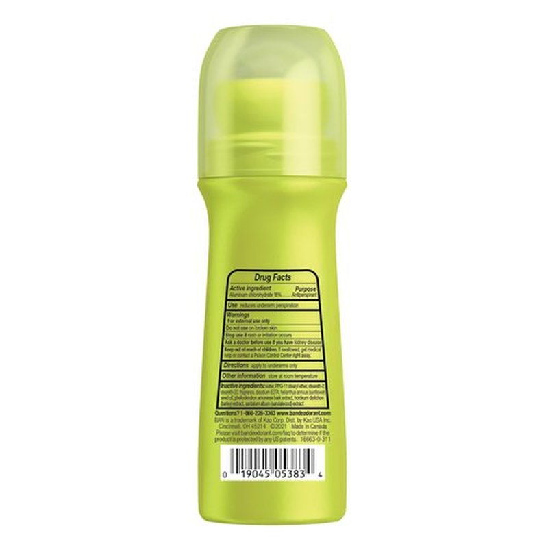 Ban Powder Fresh 24-hour Invisible Antiperspirant, Roll-on Deodorant for Women and Men, Underarm Wetness Protection, with Odor-fighting Ingredients, 3.5 Fl Oz (Pack of 4)