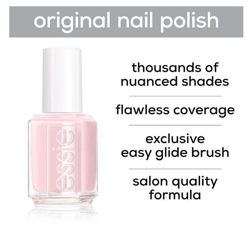 Essie Nail Polish Black And White Set, Licorice, Black Nail Polish + Blanc, White Nail Polish Gifts For Women And Men, 0.46 Fl Oz Each