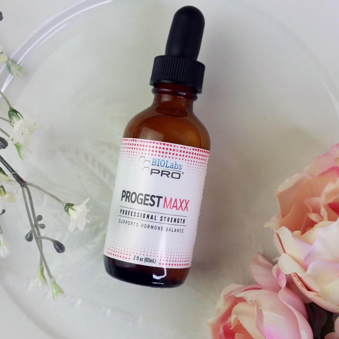 Progest MAXX Progesterone Oil - Natural Bioidentical Support for Women | 2oz Bottle - Menopause Relief