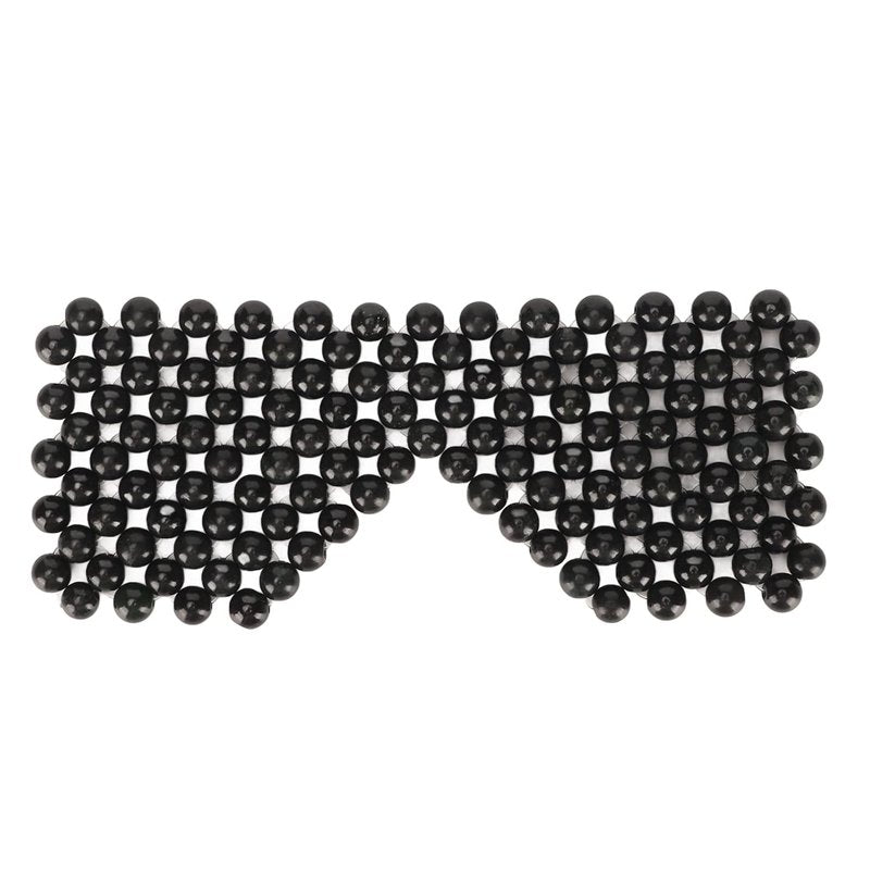 Jade Stone Eye Mask - Cooling Eye Fatigue Relief & Puffiness Reduction | Round Massage Cover