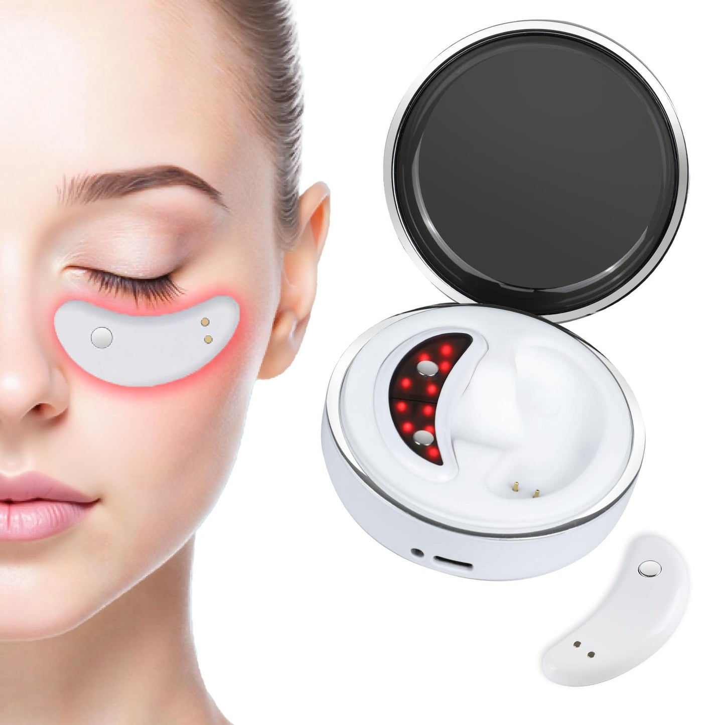NANSIKE Under-Eye Red Light Therapy Eye Pods