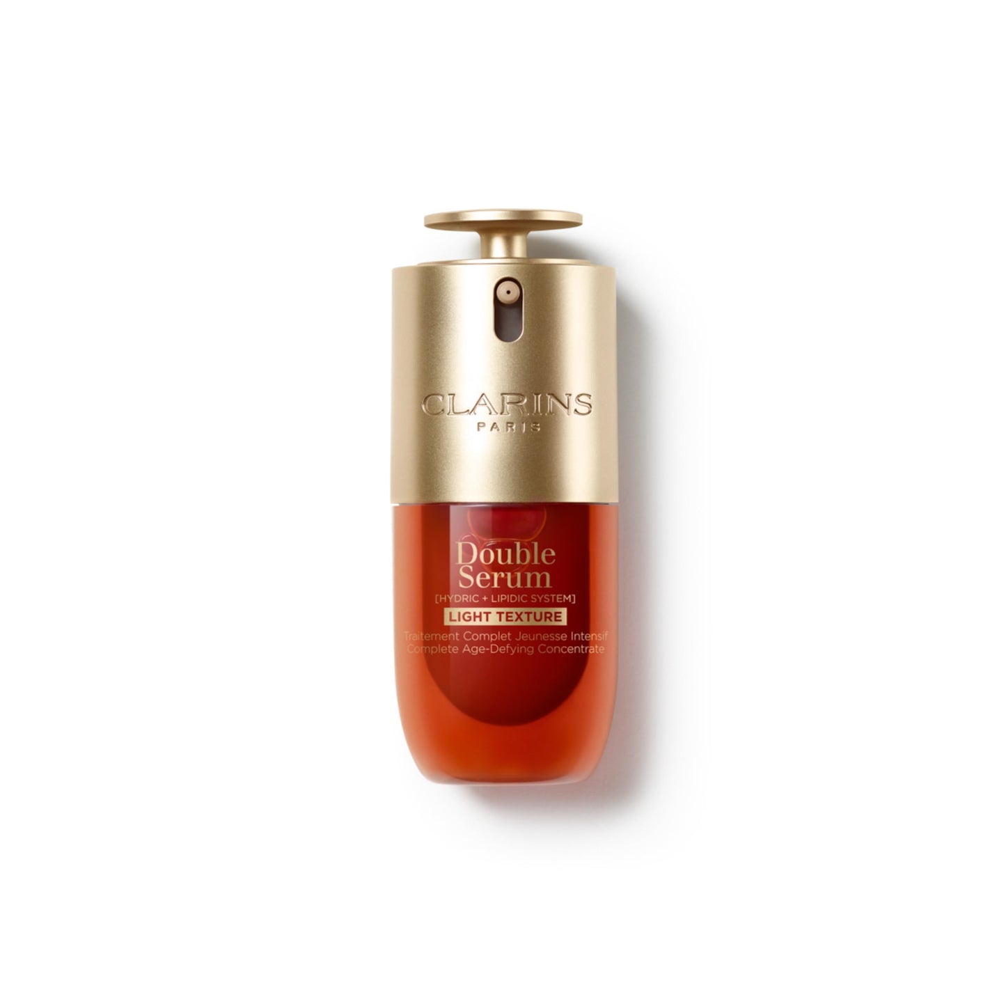 Clarins DOUBLE SERUM LIGHT TEXTURE | Anti Aging Serum | Visibly Firms, Smoothes, Boosts Radiance and Refines Pores | 24H Hydration | Great for Combination to Oily Skin and Humid Climates, 1 Fl Oz