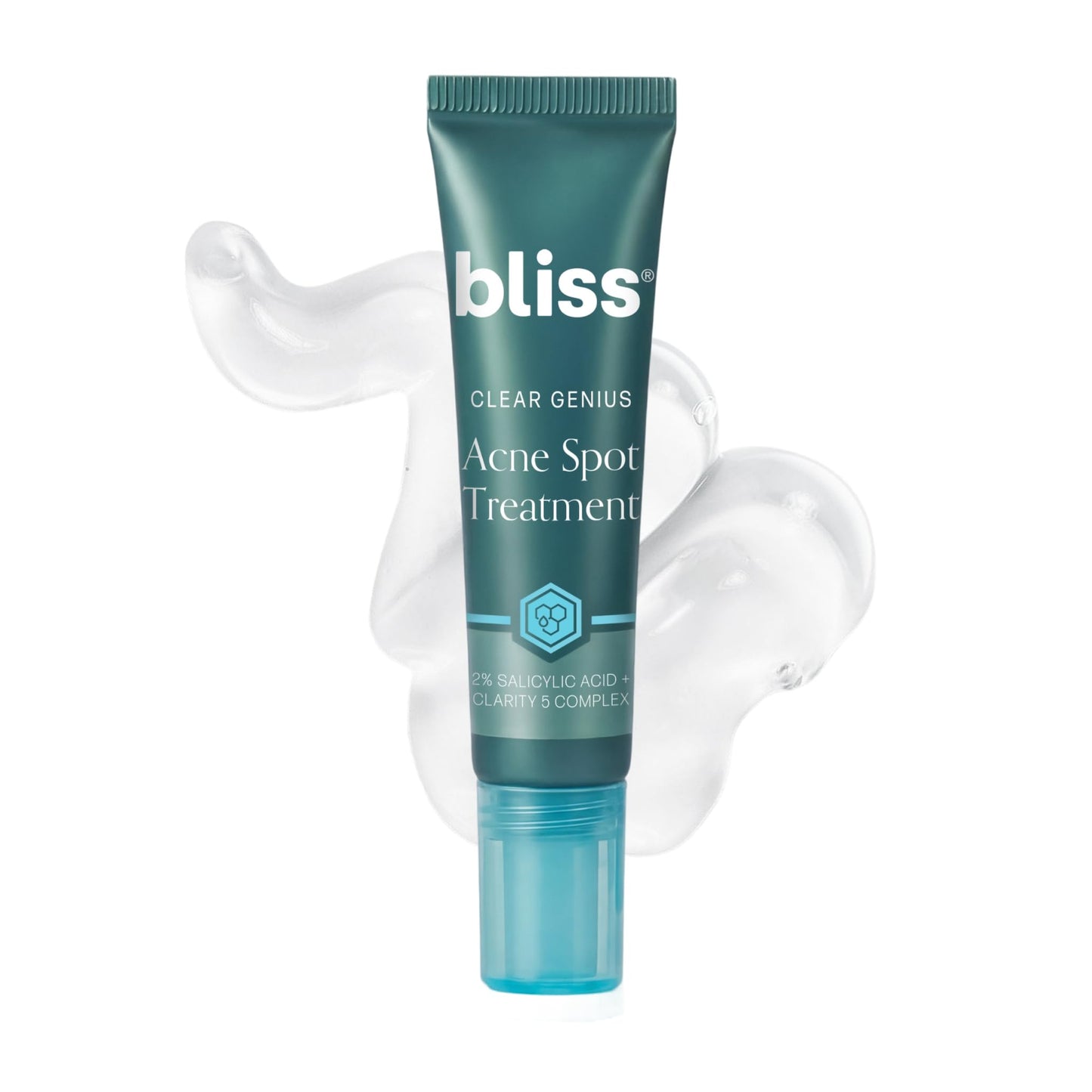 Bliss Clear Genius Acne Spot Treatment – Maximum Strength 2% Salicylic Acid Shrinks Blemishes – Clean, Vegan, Cruelty-Free, 0.5 Fl Oz