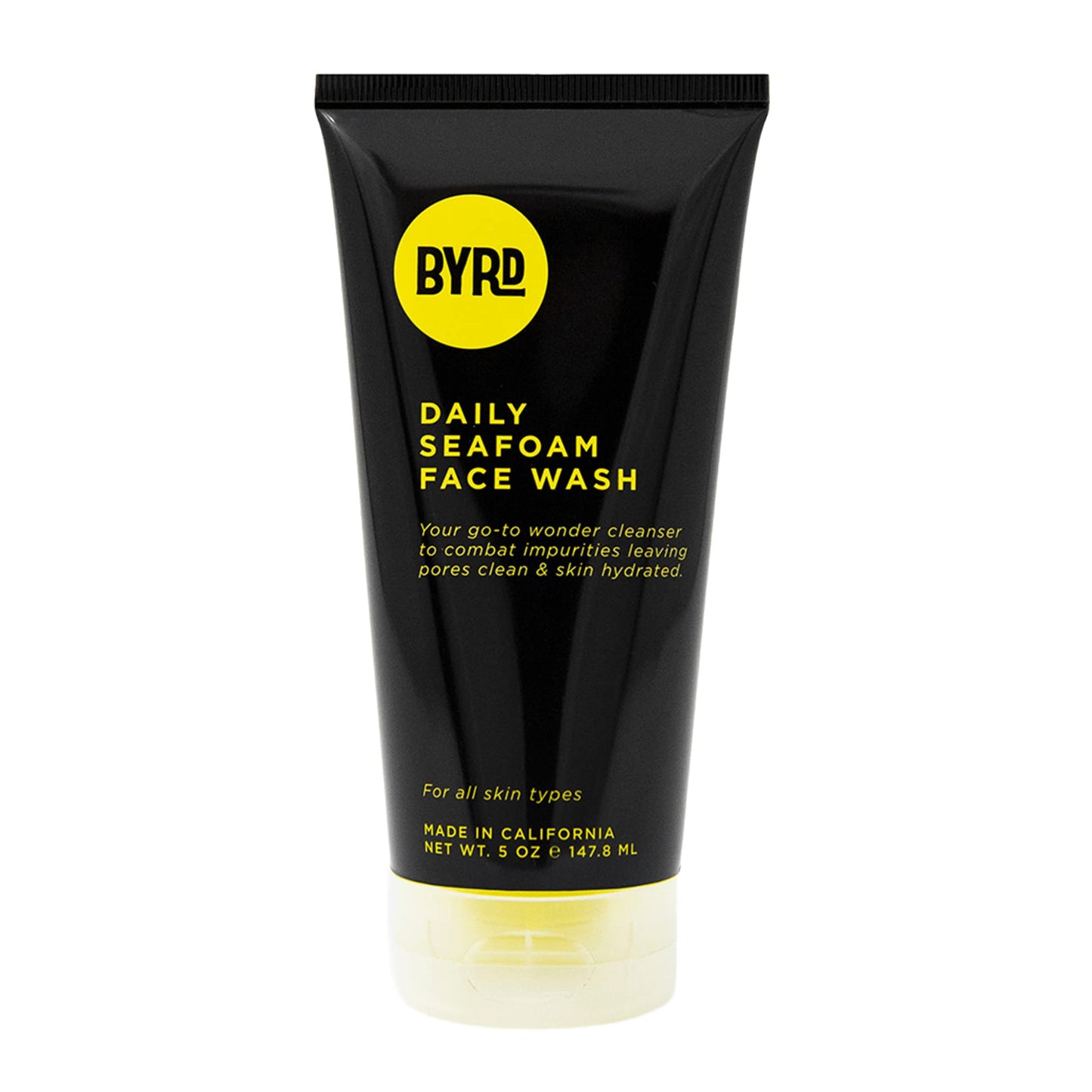 BYRD Daily Face Wash – Gentle, Sulfate-Free Cleanser, Remove Dirt, Oil and Impurities, For All Skin Types, 5 Fl Oz