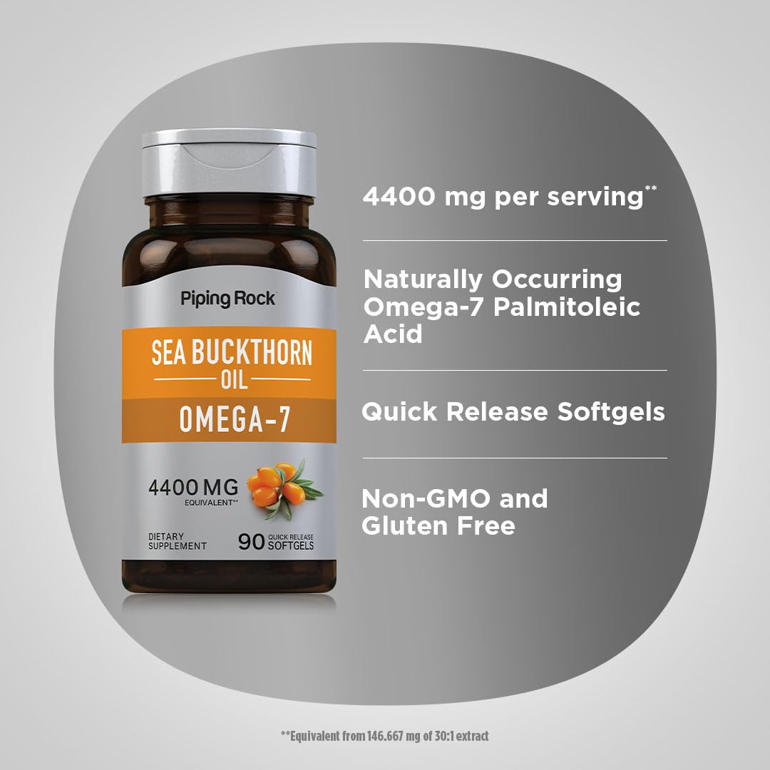 Piping Rock Sea Buckthorn Oil Capsules | 90 Softgels