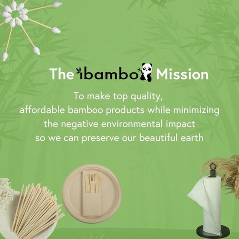 Ibambo 5000 Pack 100% Bamboo Cotton Swabs - Double Tipped Cotton Buds for Ear Cleaning | Bamboo Swabs for Beauty & Personal Care | FSC Certified & Hypoallergenic, Suitable for All Ages and Pets