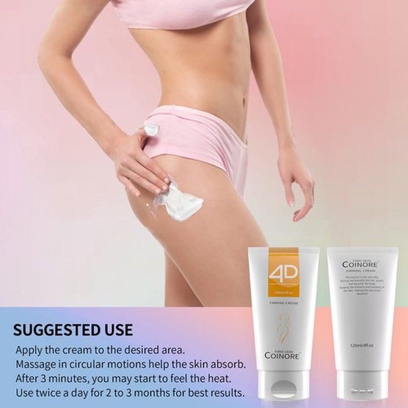 coinore B Flat Belly Firming Cream - Skin Tightening Cream for Stomach, Cellulite Cream, Thighs & Butt, Moisturizing Firming Lotion, 120 ML