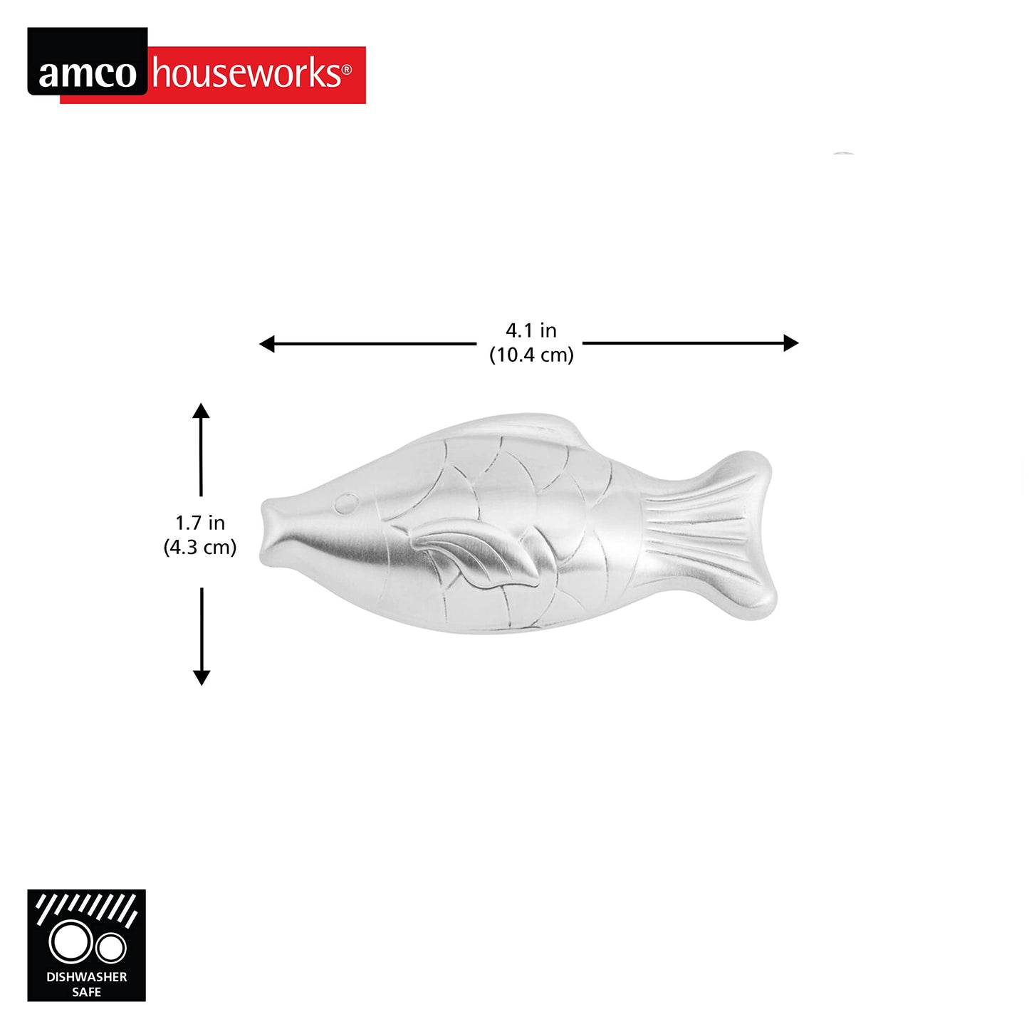 amco Rub-a-Way Bar Stainless Steel Odor Absorber, Fish
