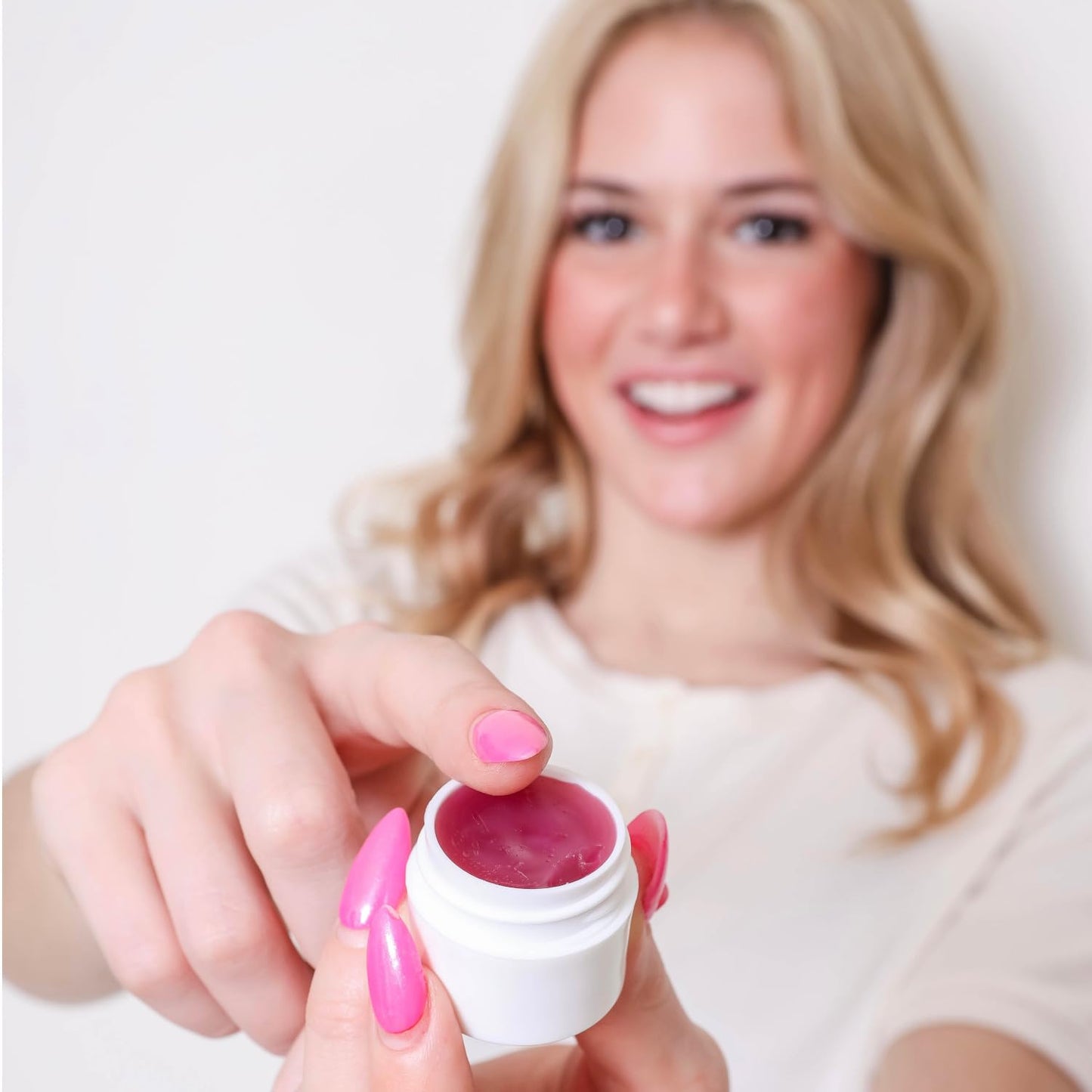 Lip Session Lip Balm Strawberry Flavor .33 Oz. Jar with Vitamin E & Cocoa Butter - Moisturizes & Soothes Dry, Cracked, or Chapped Lips