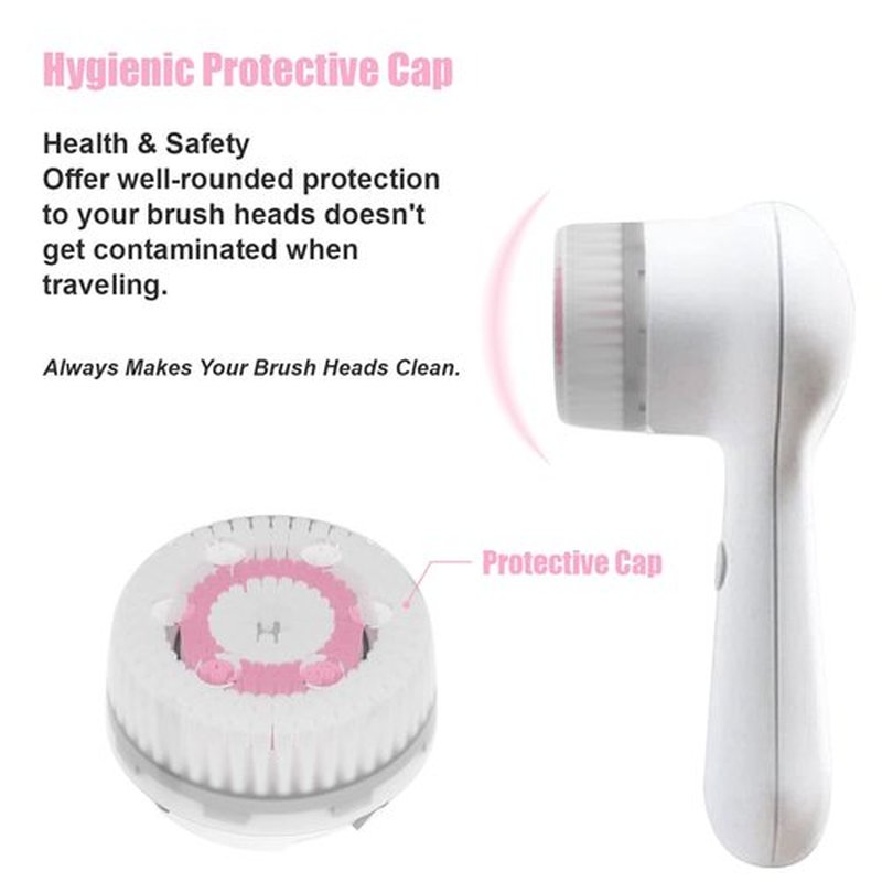 Brushmo Brush Head Replacements Compatible with Clarisonic Mia 1, Mia 2, Mia Fit, Alpha Fit, Smart Profile Uplift and Alpha Fit, Radiance Facial 4 Pack (Radiance)