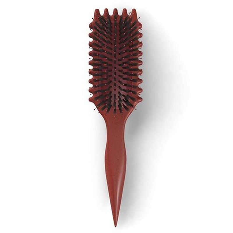 Bounce Curl Define EdgeLift Brush, 5-in-1 Tool for Effortlessly Defined Curls, Waves & Coils, Reduces Frizz - Brick Red