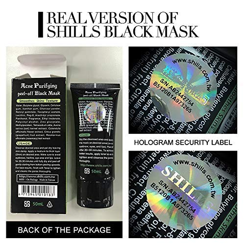 Charcoal Black Peel-Off Mask - Pore Control & Blackhead Remover | Purifying Bamboo Charcoal, 1.69 fl. oz