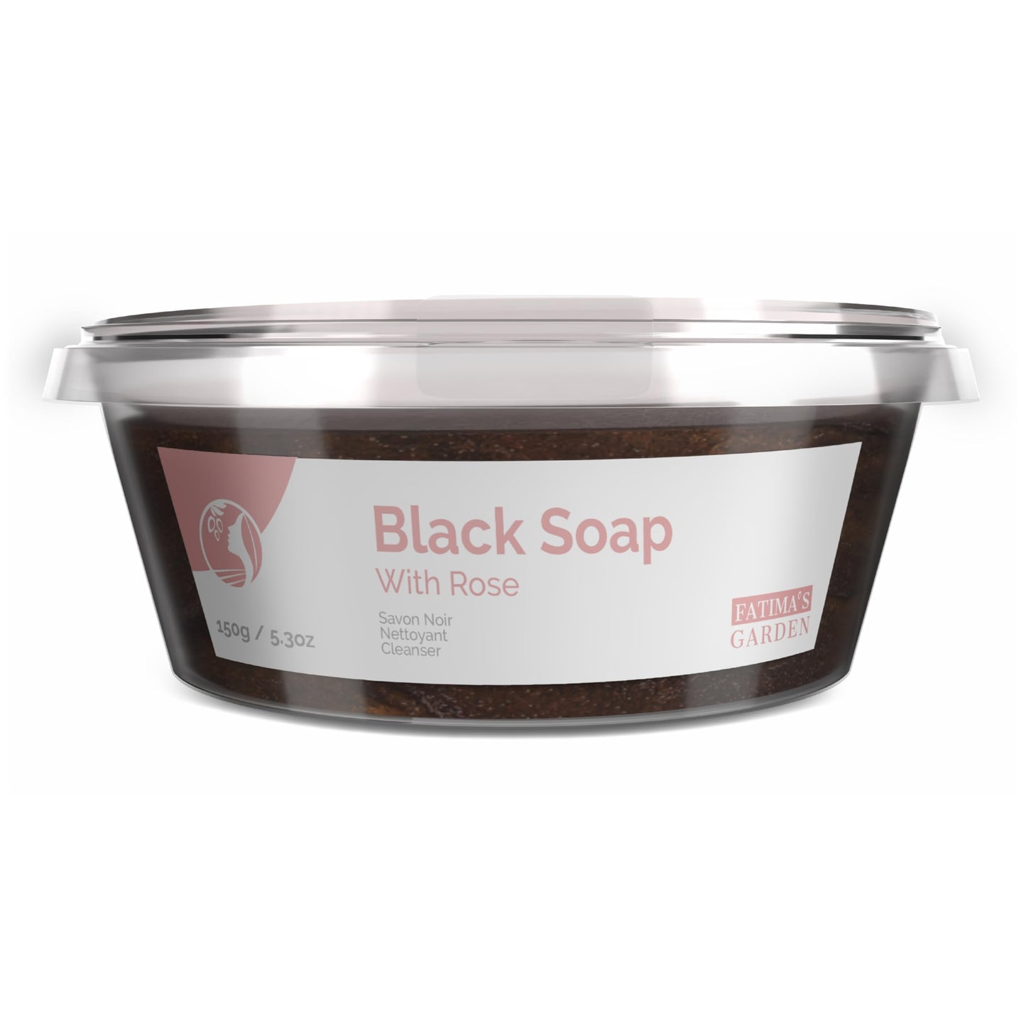 Fatima's Garden Rose Oil Black Soap - Natural Exfoliator, 150g