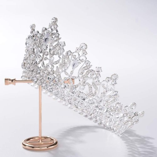 S SNUOY Silver Crown for Women Bridal Queen Crowns and Tiaras for Women Pageant Prom Crowns for Wedding Headband