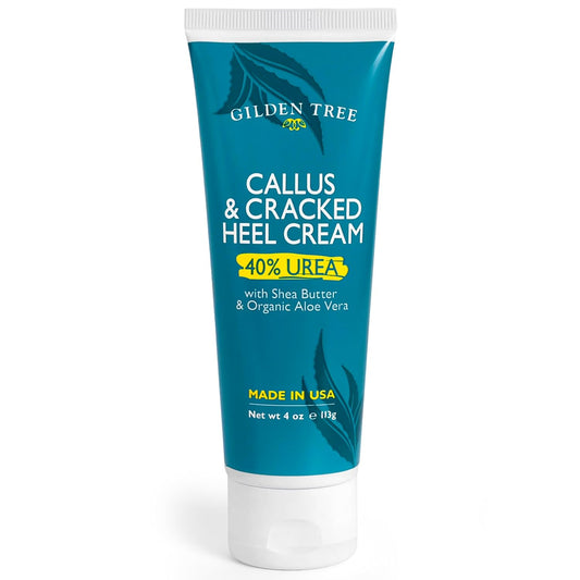 Urea Cream 40% - Maximum Strength Cracked Heel Treatment | Moisturizing Foot Cream with Shea Butter & Aloe for Dry Feet