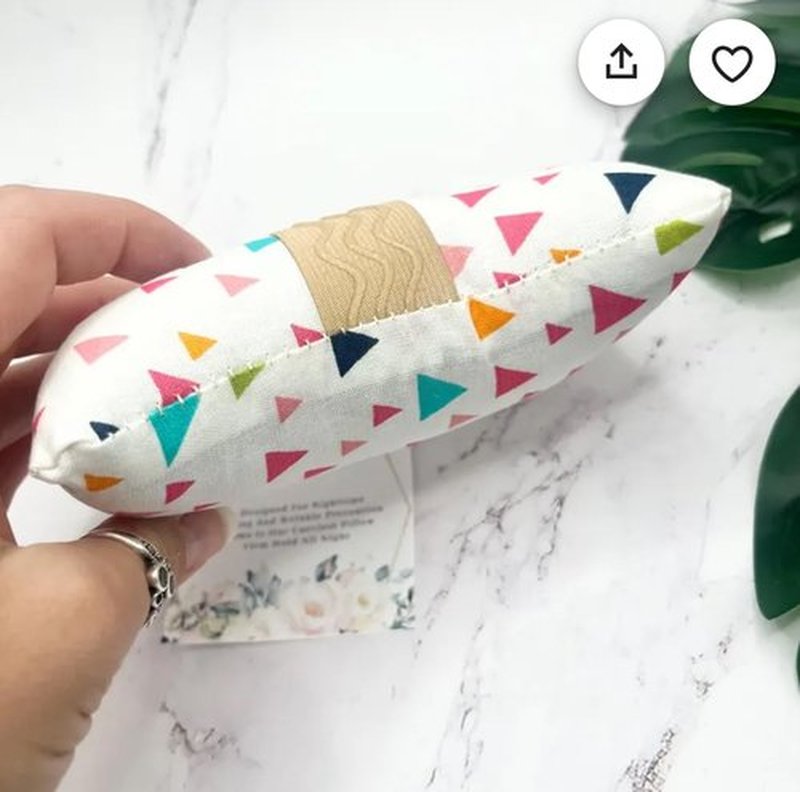 Strapless Handcrafted in The USA Cotton Breast Pillow for Woman Gift for her Side Sleeper Chest Relief Pillow While Sleeping with Anti Aging in Wrinkle Prevention (Confetti)
