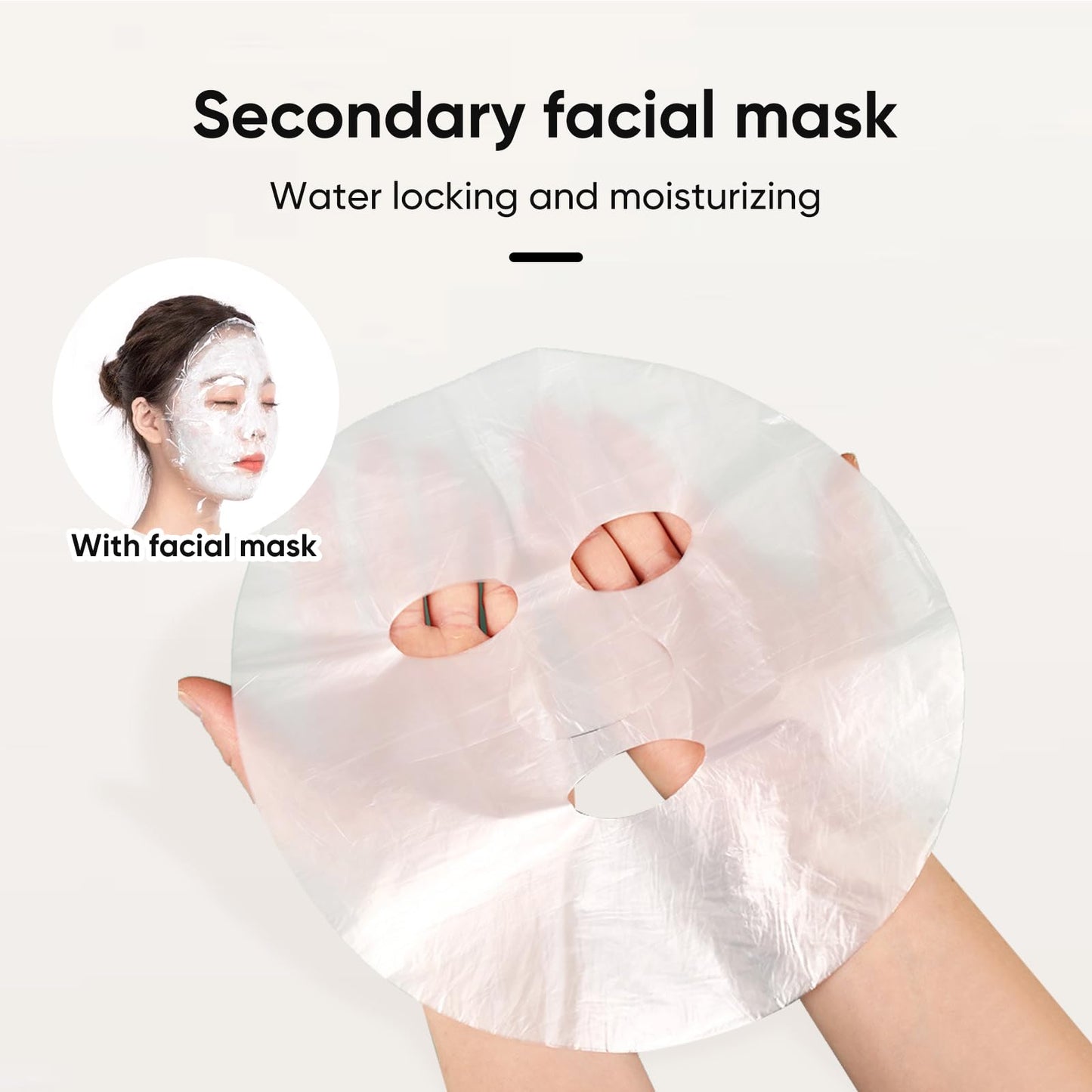 BOYYJING Hot Compress Face Towel Mask Set,Reusable Cold Hot Towel Beauty Skin Care Mask for Open Pores and Increase Blood Circulation,Also Spa Headband and Disposable Plastic Facial Mask.