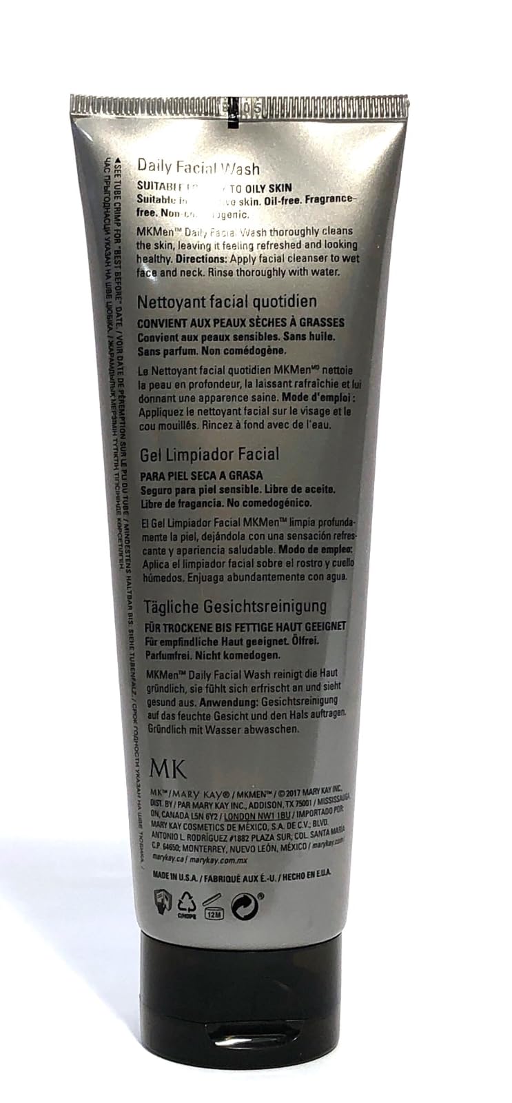 Mary Kay MK Men Daily Facial Wash 4.5 FL OZ