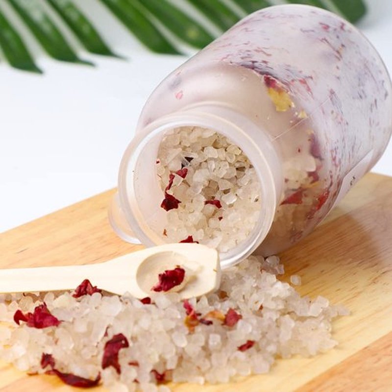 Primeauty 2PCS Ancient Minerals Organic Bath Salts for Women for Men Relaxing Magnesium Soak Dead Sea Salts for Soaking-Rose & Lavender
