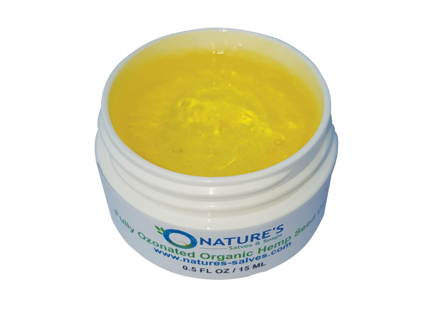 Nature's Salves and Soaps Ozonated Organic Hemp Seed Oil 0.5 fl oz Skin Moisturizer
