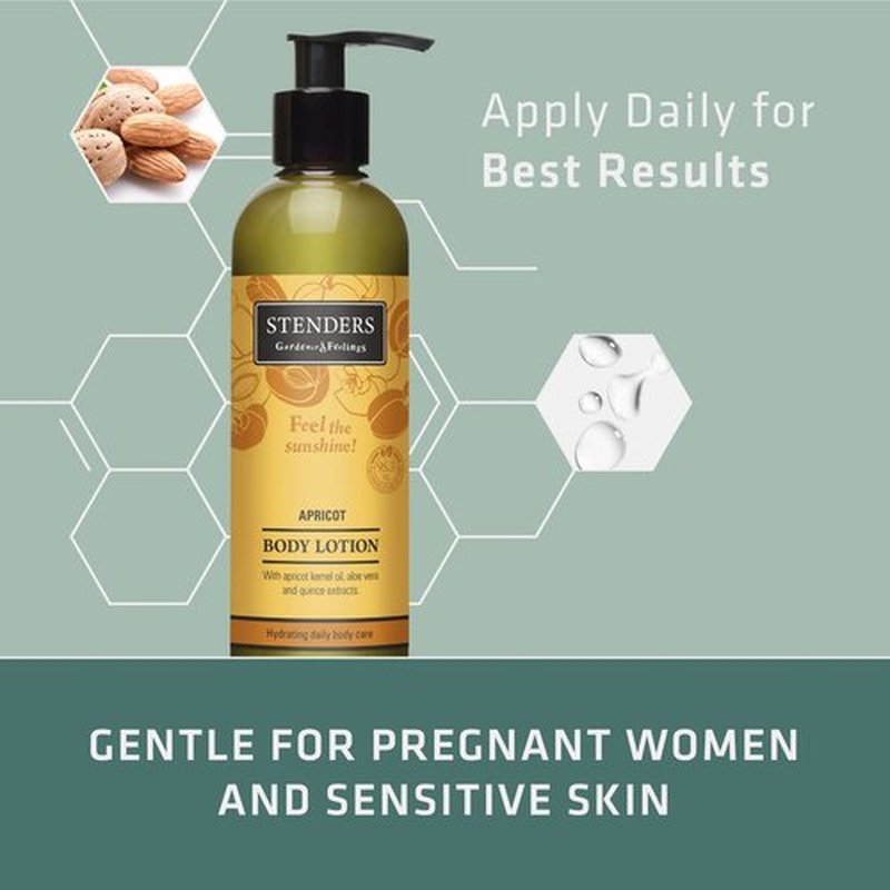 STENDERS Daily Moisturizing Body Lotion with Almond Oil and Glycerin to Nourish Sensitive Skin