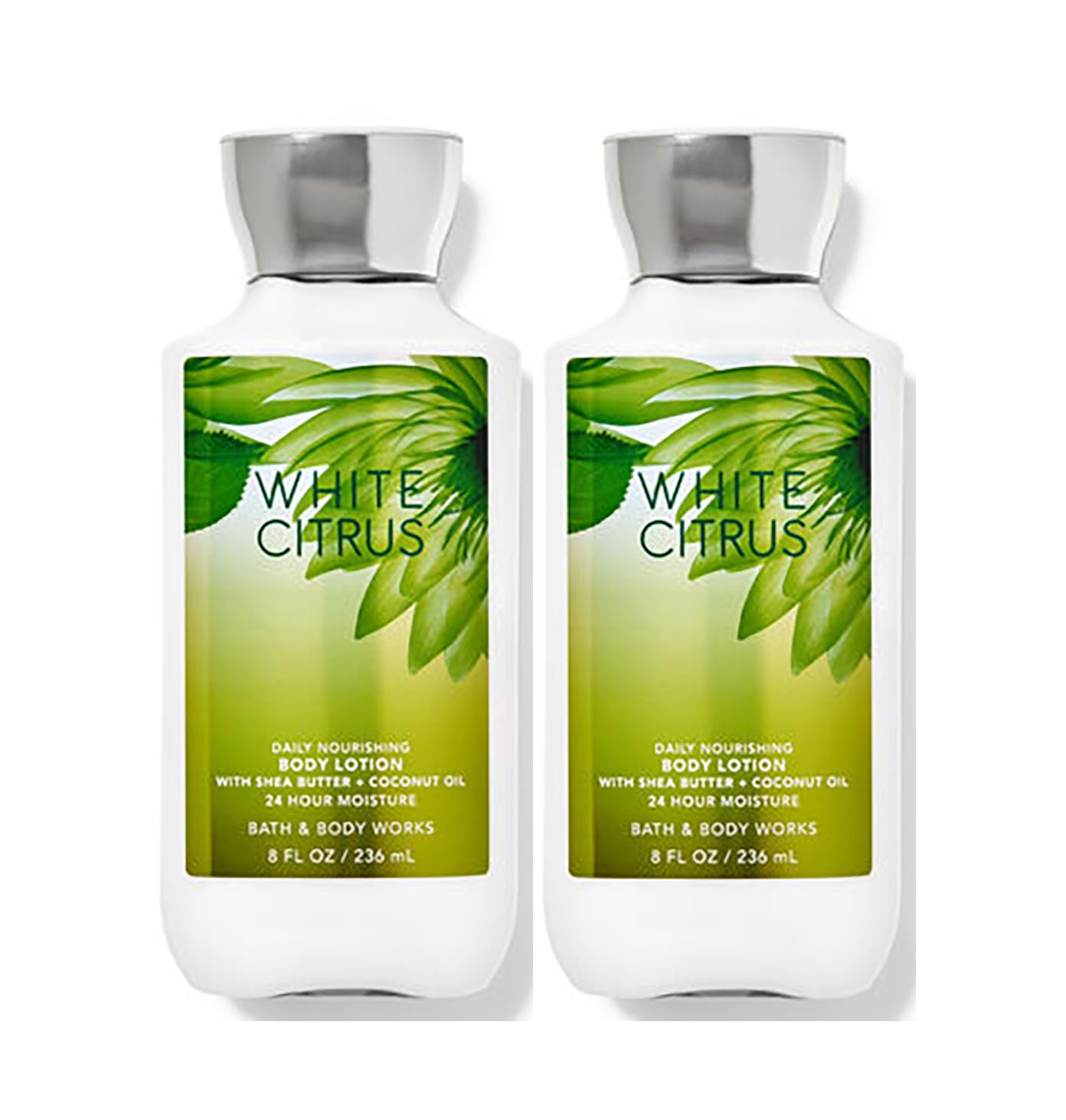 Bath & Body Works White Citrus Super Smooth Body Lotion Sets Gift For Women 8 Oz -2 Pack White Citrus)