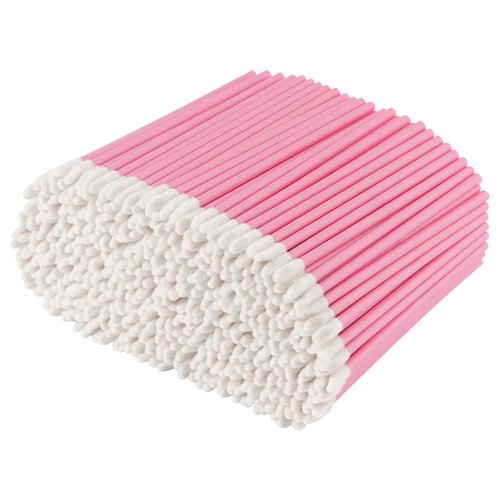 Pink Lip Wands Applicators Disposable - Vaincre 500PCS Lip Brush, Lipstick Make Up Brush Lip Gloss Applicator Wands, Makeup Applicator Beauty Tool Kits