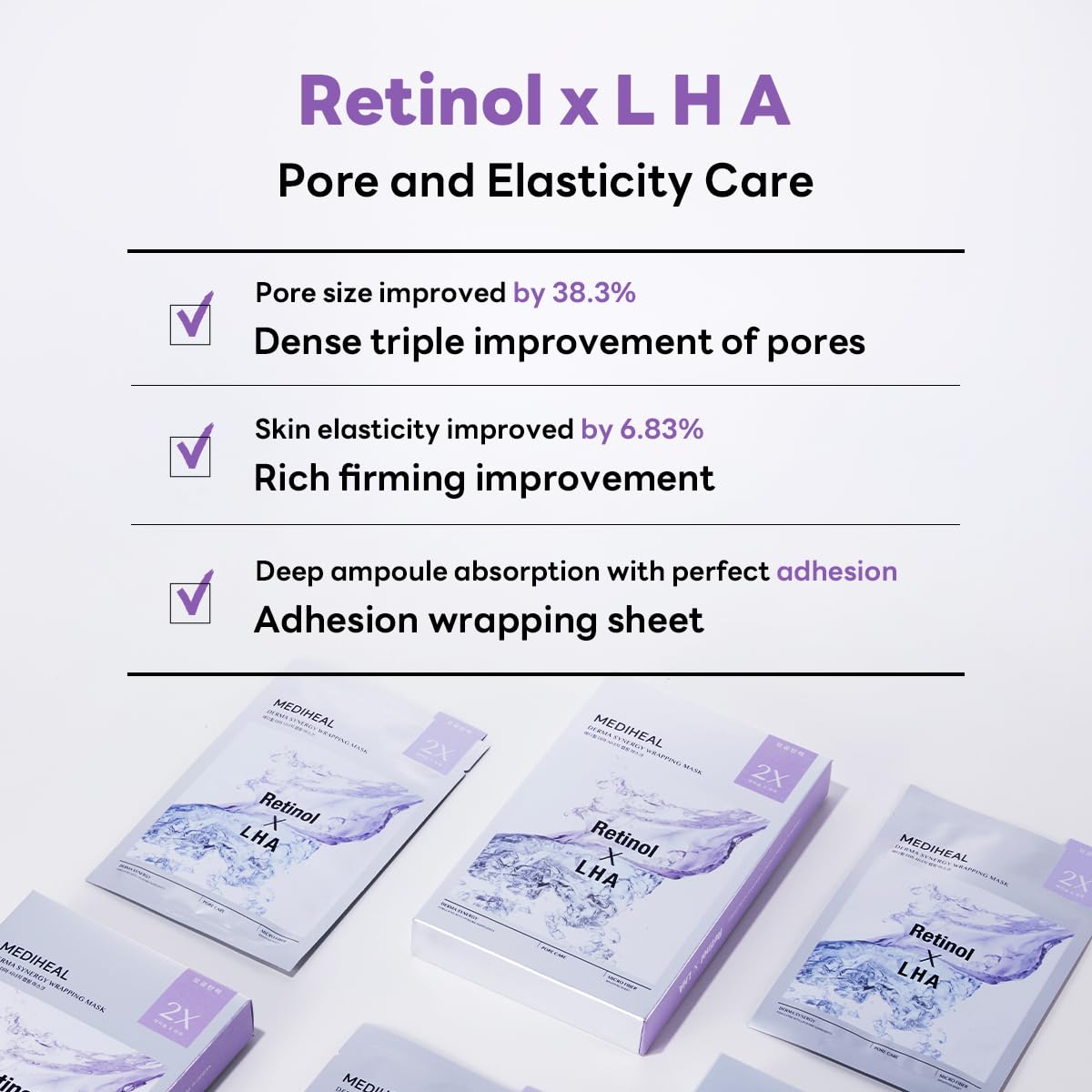 Derma Synergy Wrapping Mask (10 Packs) - Pore Elasticity & Skin Balance with Retinol