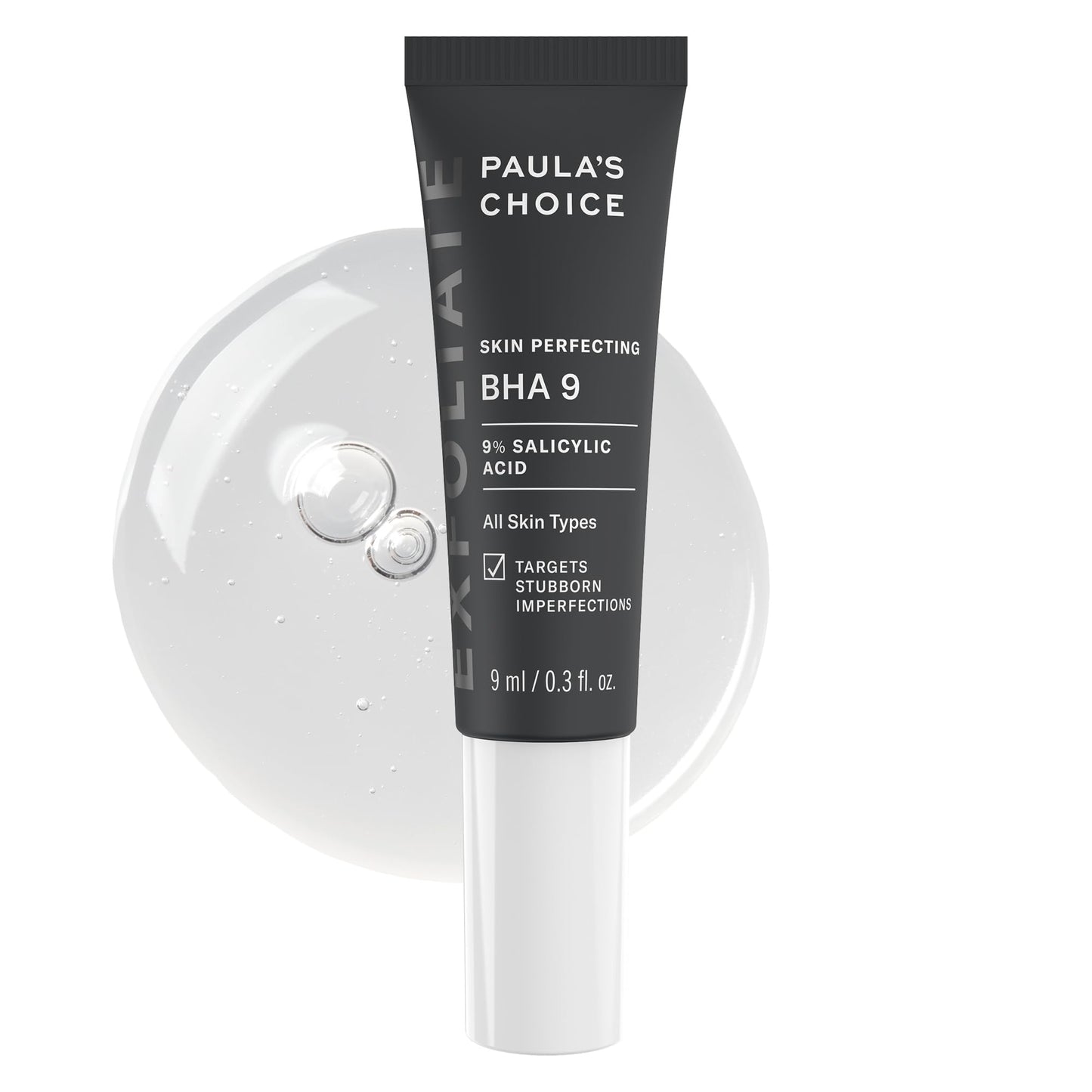 Paula's Choice SKIN PERFECTING BHA 9 Spot Treatment, 9% Salicylic Acid Exfoliant for Large Pores, Wrinkles & Fine Lines, Suitable for Blackhead-Prone Skin, Fragrance-Free, 0.3 Fl Oz.