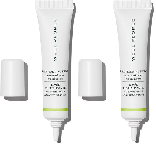 Well People Revitalizing Dew Snow Mushroom Eye Gel-Cream, Gel-based Eye Cream For Moisturizing Undereyes, Targets Fine Lines, Vegan & Cruelty-free (Pack of 2)