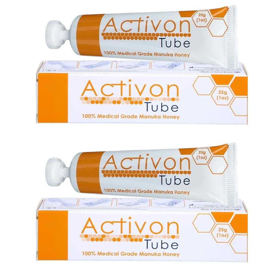 2 PACK - Medical Grade 100% Manuka Honey Gel Tube Natural Healing of Wounds 25g/1oz (UPDATED PACKAGING)