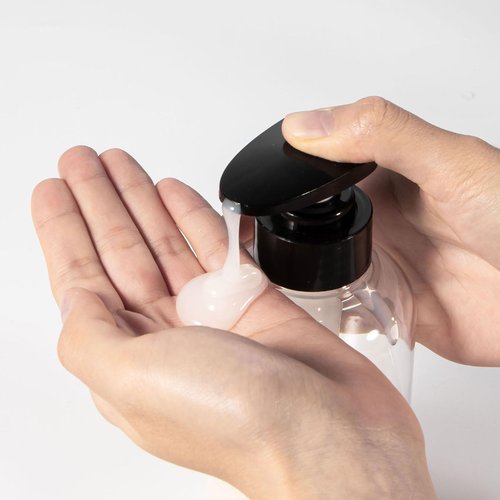 Yebeauty 2 PCS Clear Pump Bottles 10oz 300ML, Empty Plastic Lotion Bottle Pump Dispenser with Pump Refillable for Home and Daily Use
