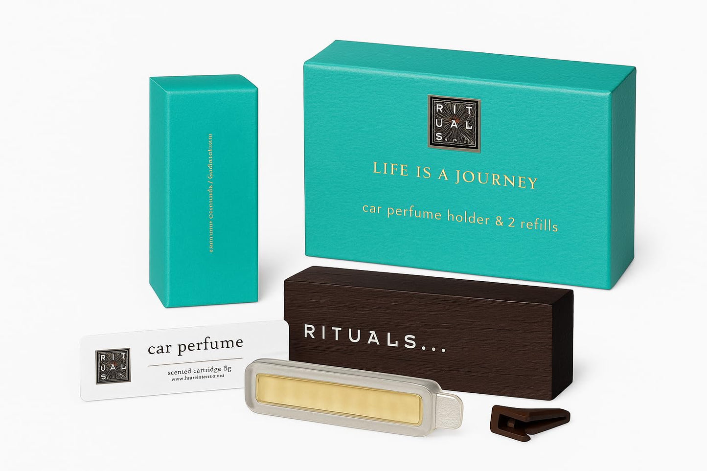 THE RITUAL OF KARMA Life is a Journey - Karma Car Perfume holder + 2 refills -lotus flower & white tea