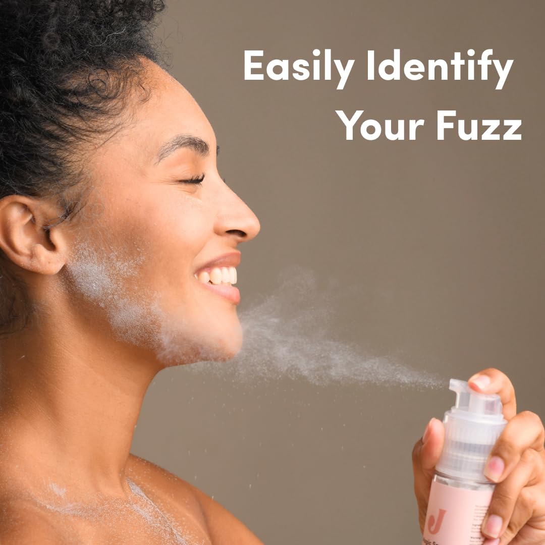 Jill Hair Identifier Spray for Face Shaving | Dermaplane Spray for Facial Hair Removal for Women | Step 2 to Jill Razor Starter Kit | Niacinamide, Oat Flour & Rice Powder