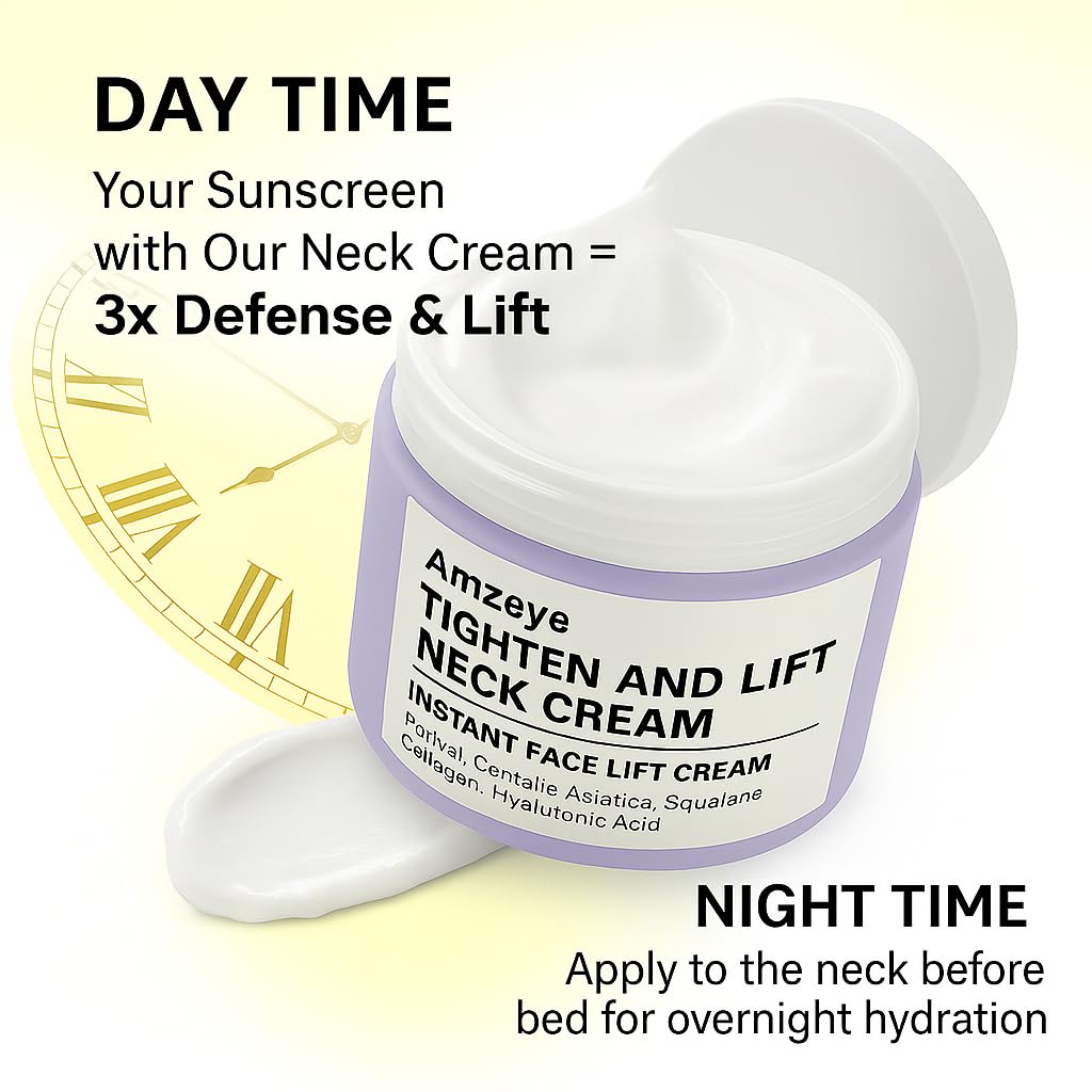 Tighten and Lift Neck Cream, Instant Face Lift Cream, 1.7 fl oz, Firming Fine lines, Loose & Sagging On Face, Decollete & Other Skin Areas