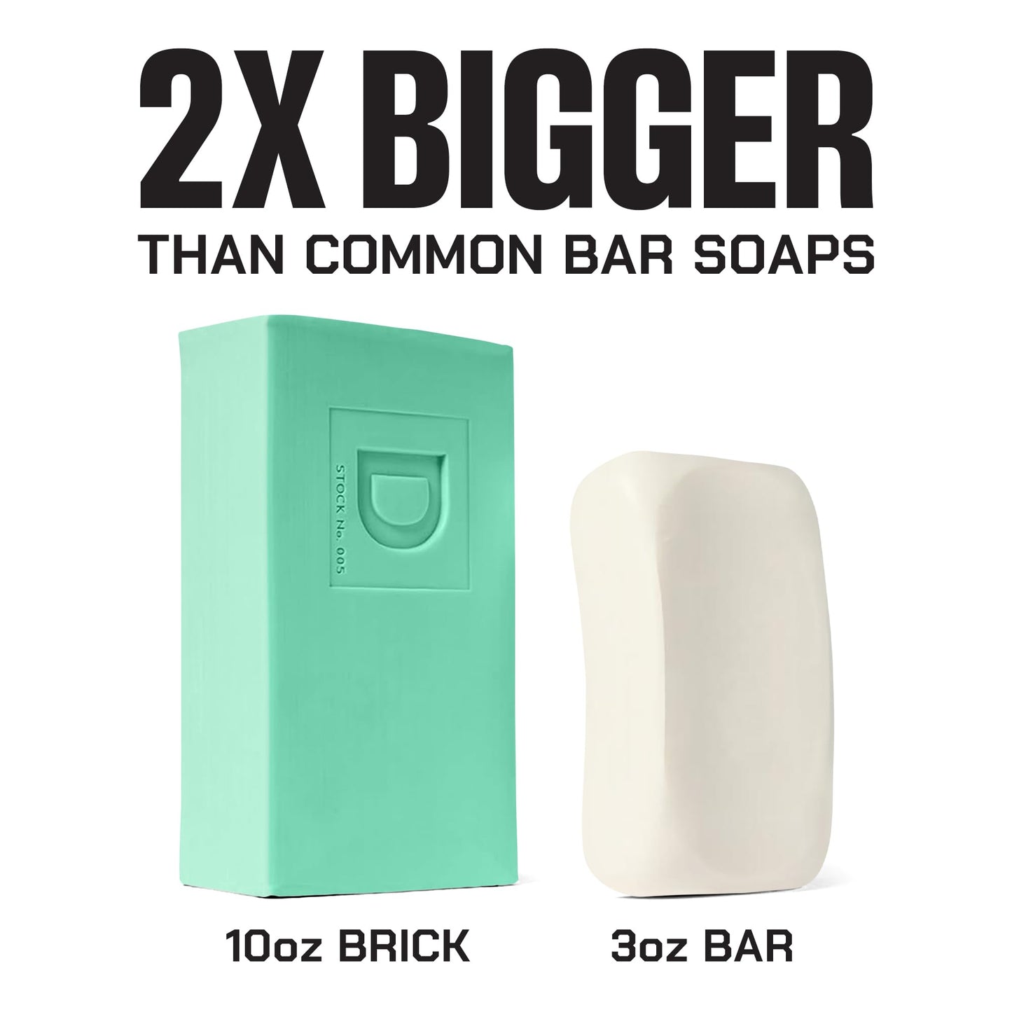 Duke Cannon Supply Co. Extra Large Bar Soap Bundle - Men's Natural Bar Soap with Masculine Scents - All Skin Types - Big Brick of Soap - 3 Pack - Midway,10 oz (3 Pack)