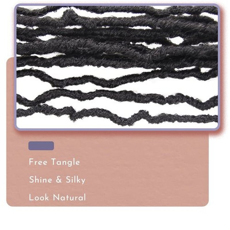 BOHOBABE Faux Locs Crochet Hair 30 Inch, Boho Soft Crochet Locs with Curly Ends, Long Bohemian Goddess Locs Crochet Braids for Black Women (6 Packs, 1B)