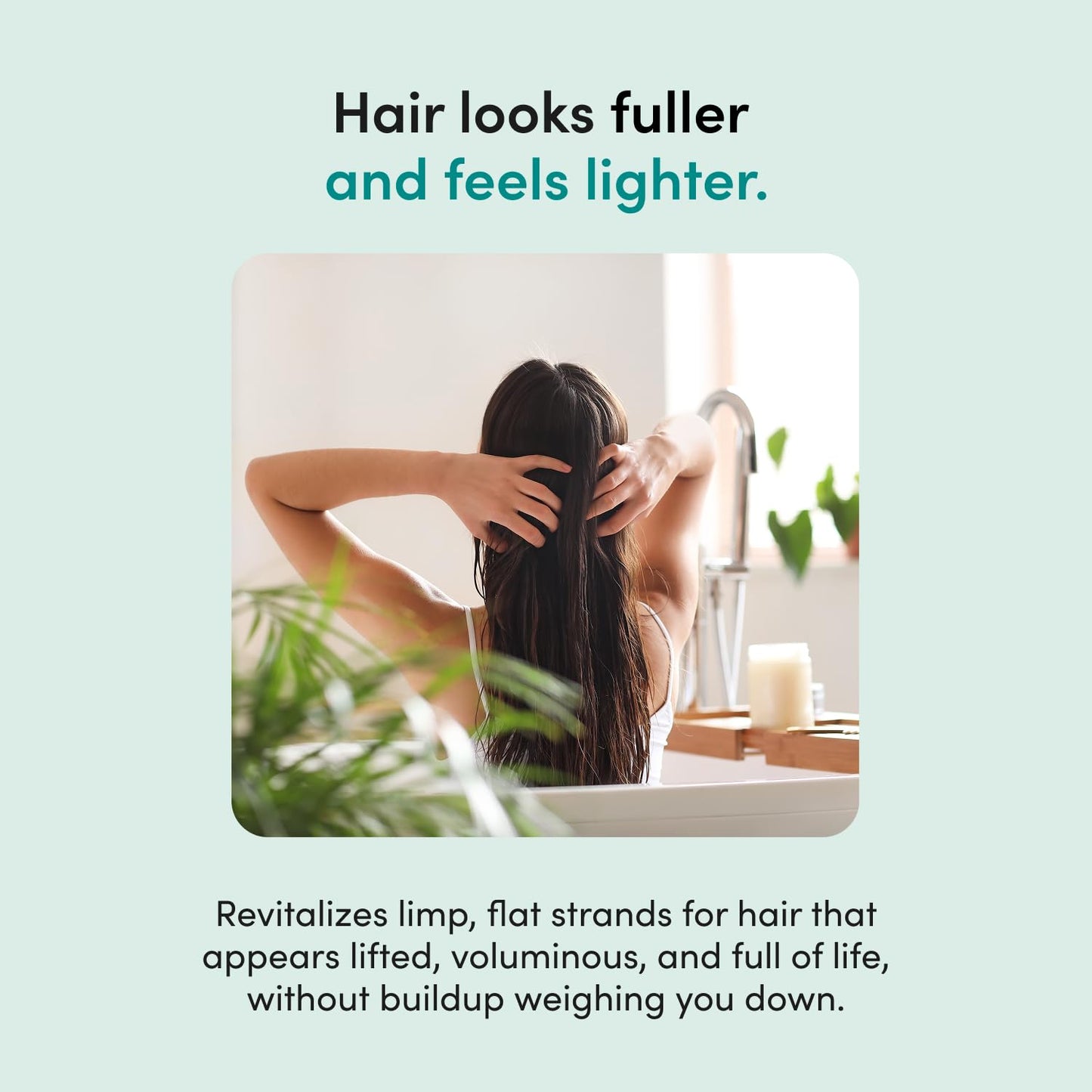 hers Full Volume Conditioner - Biovolume 128, Argan Oil, & Biotin Formula - Volumizing Conditioner for Fine Hair - Paraben-Free & Cruelty-Free - Coastal Cedar Citron Scent - 6.4 Fl Oz, 2 Pack