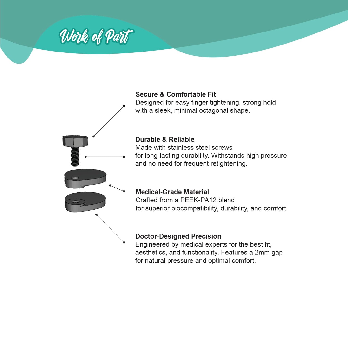 Keloid Compression Earring – Clinically Designed Medical Pressure Mini for Ear Keloid Removal, Post-Surgery Healing & Scar Treatment