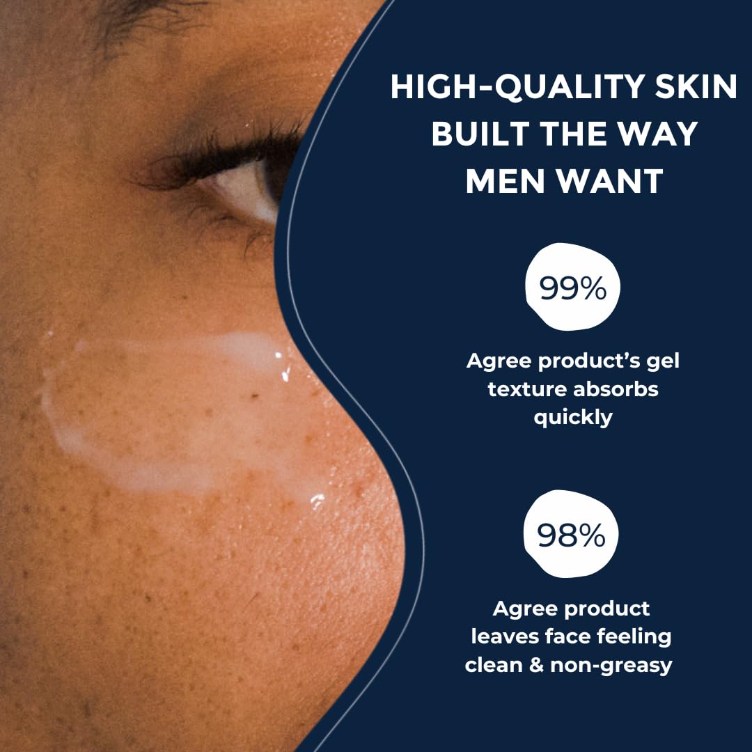 Prettyboy Face Revival Gel Moisturizer For Men - Hydrating Cream That Refreshes Dry Skin, Irritation, & Redness - Supports Anti Aging & Anti Wrinkle - Fragrance Free - 2 Count