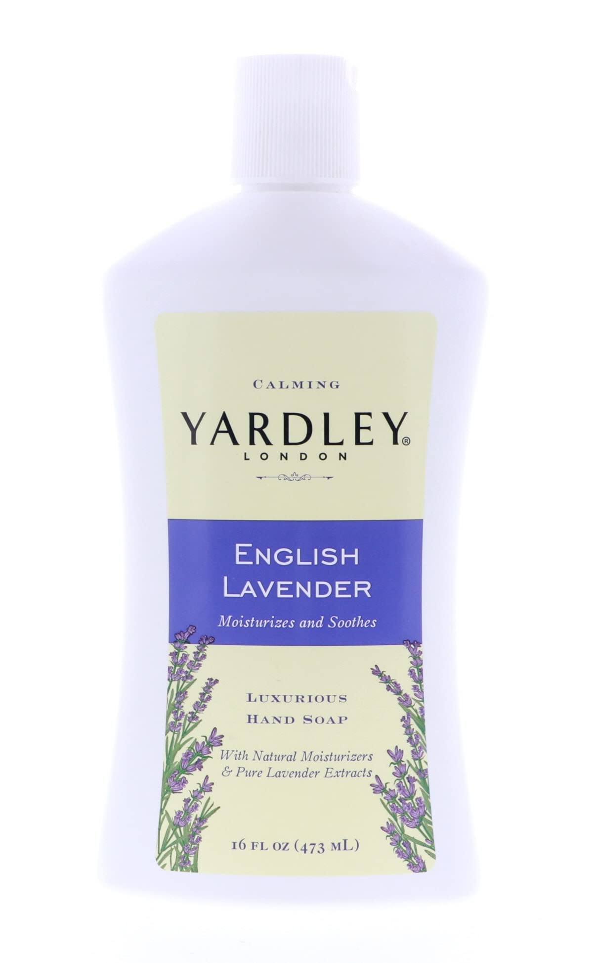 Yardley London English Lavender, Luxurious Hand Soap, Moisturizes & Soothes with Essential Oils, 16 FL OZ (473ml) - 5 Pack